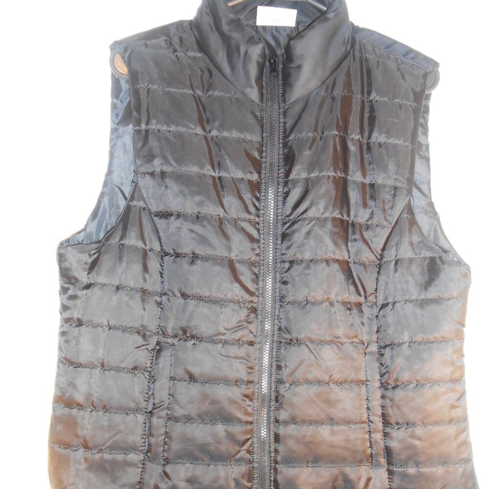 Bobby Brooks Women's XL Black Quilted Lightweight Vest